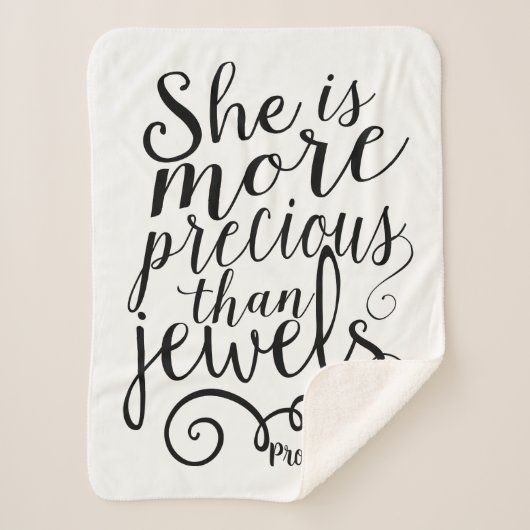 彼女は宝石大切の諺よりも3:15 シェルパブランケット (正面)