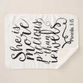 彼女は宝石大切の諺よりも3:15 シェルパブランケット (正面(横))