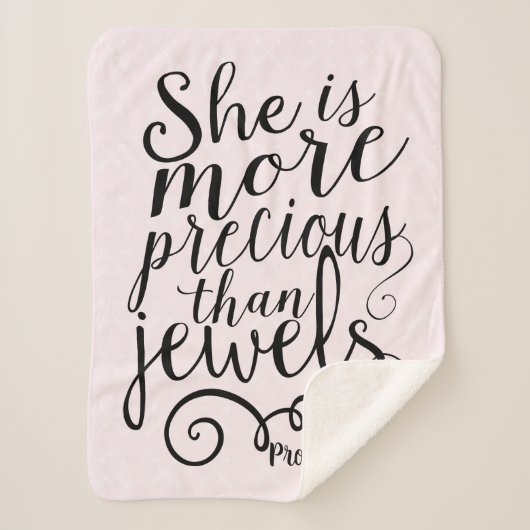 彼女は宝石大切の諺よりも3:15 シェルパブランケット (正面)