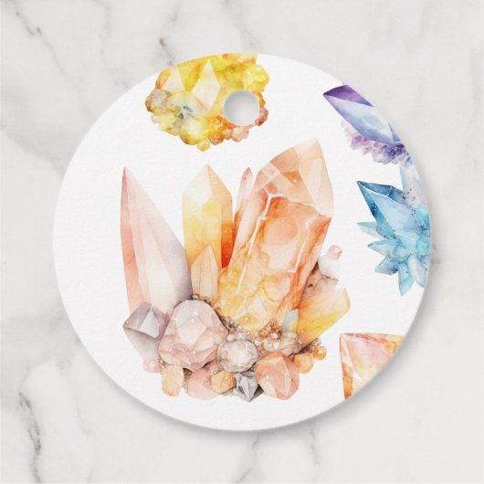 彼女は宝石誕生日クリスタルガールの水色だ フェイバータグ (裏面)