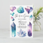 彼女は宝石 地質学 宝石 誕生日 招待状 (スタンド正面)