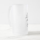 彼女は小さいかも獰猛だ。シェークスピア フロストグラスビールジョッキ (正面左)