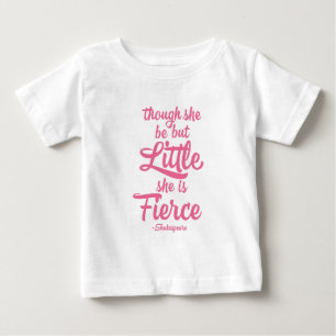 彼女は小さいが厳しいが、シェイクスピア ベビーTシャツ