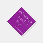 彼女は小さいが厳しいシェイクスピア引用文 スタンダードカクテルナプキン (角)