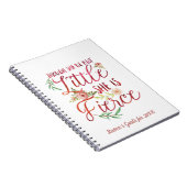 彼女は小さいが激しいタイポグラフィ ノートブック (右側)