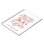 彼女は小さいが激しいタイポグラフィ ノートブック (左側)