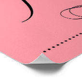 彼女は小さいが激しいプリント、ピンク ポスター (角)