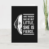 彼女は小さいが激しい引用文 カード (正面)