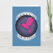 彼女は小さいが激しい引用文  サンキューカード (正面)