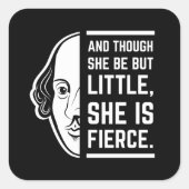彼女は小さいが激しい引用文 スクエアシール (正面)