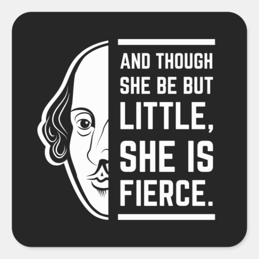 彼女は小さいが激しい引用文 スクエアシール (正面)