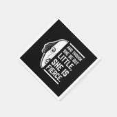 彼女は小さいが激しい引用文 スタンダードカクテルナプキン (角)