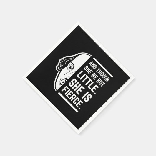 彼女は小さいが激しい引用文 スタンダードカクテルナプキン (角)