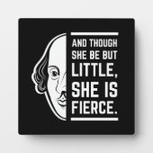 彼女は小さいが激しい引用文 フォトプラーク (正面)