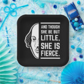 彼女は小さいが激しい引用文 ペーパープレート (パーティー)