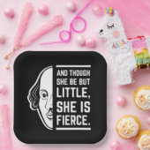 彼女は小さいが激しい引用文 ペーパープレート (パーティー)