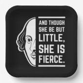 彼女は小さいが激しい引用文 ペーパープレート (正面)