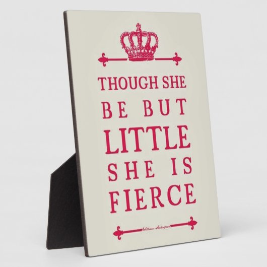 彼女は小さいが獰猛だが フォトプラーク (側面)