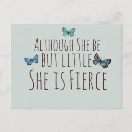 彼女は小さいが獰猛だが ポストカード