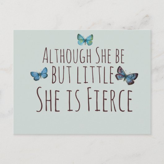 彼女は小さいが獰猛だが ポストカード (正面)