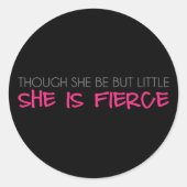 彼女は小さいが獰猛だが ラウンドシール (正面)