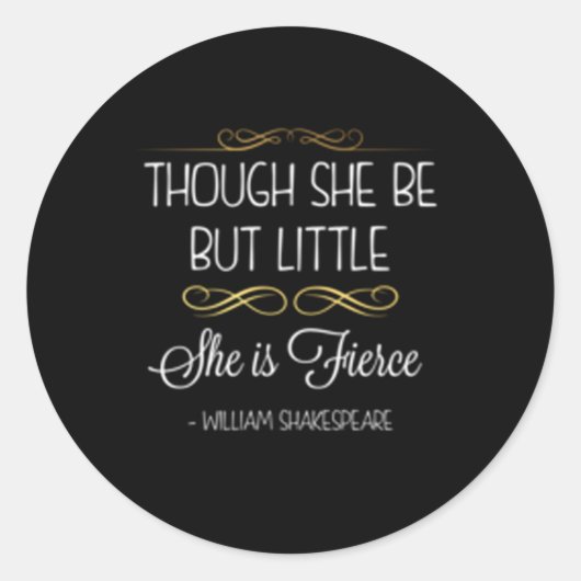 彼女は小さいが獰猛だが ラウンドシール (正面)