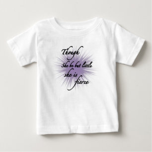 彼女は小さいが獰猛だ ベビーTシャツ