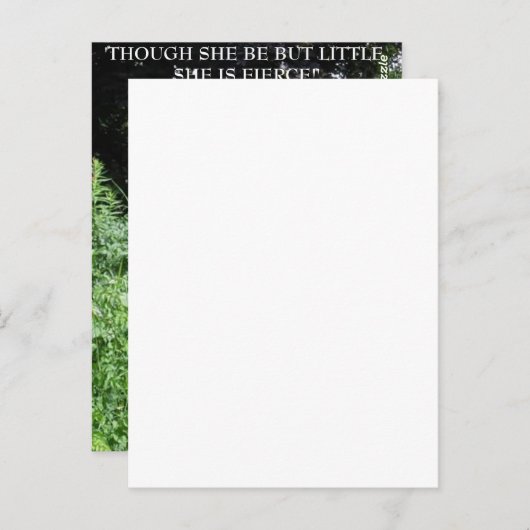 彼女は小さいが獰猛だ！ ポストカード (正面/裏面)