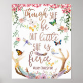 彼女は小さいが荒々しい森のプリントだが ポスター (正面)