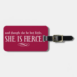 彼女は小さいが荒々しい ラゲッジタグ