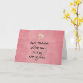 彼女は小さいが、どう猛な引用文 カード (黄色い花)