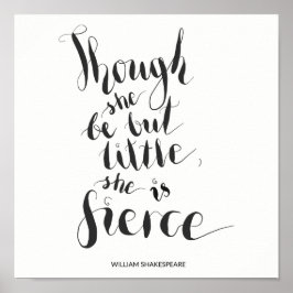 彼女は小さいが、どう猛な引用文 ポスター