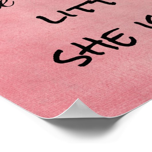 彼女は小さいが、どう猛な引用文 ポスター (角)