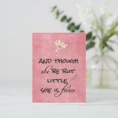 彼女は小さいが、どう猛な引用文 ポストカード (スタンド正面)