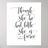 彼女は小さいが、シェイクスピア引用文 ポスター (正面)