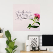 「彼女は小さいが、獰猛だ」 ポスター (ホームオフィス)