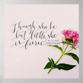 「彼女は小さいが、獰猛だ」 ポスター