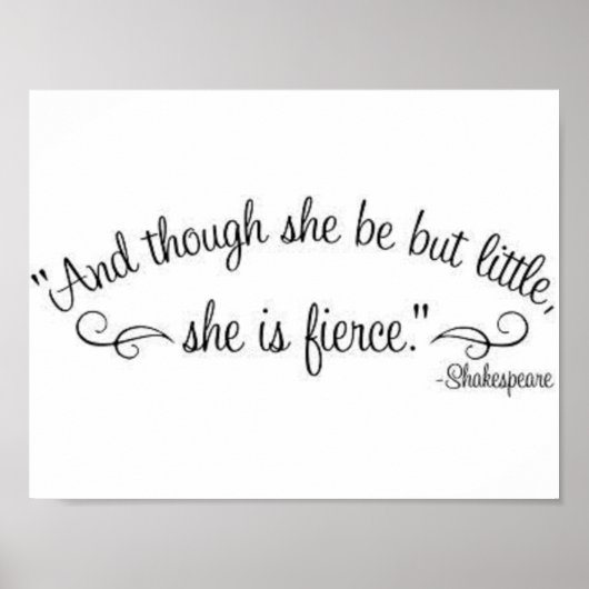 「彼女は小さいが、獰猛だ」 ポスター (正面)