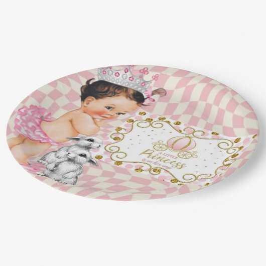 彼女は少しプリンセスが行く途中だ。 ペーパープレート (アングル)