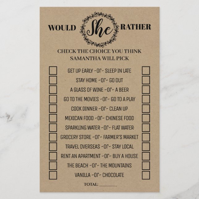 彼女は少し素朴なシャワーのバイリンガルゲーム (正面)