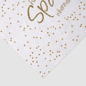 彼女は少し輝きの金ゴールドのデザインを残します 薄葉紙 (詳細)