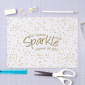 彼女は少し輝きの金ゴールドのデザインを残します 薄葉紙 (クラフト)