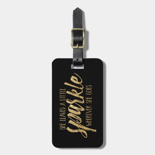 彼女は少し輝きを残します ラゲッジタグ (正面縦)