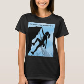 彼女は山頂に到達した 個人の達成 Tシャツ (正面)