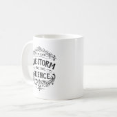 彼女は嵐にも静寂にもなる ビンテージ コーヒーマグカップ (正面左)