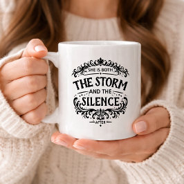 彼女は嵐にも静寂にもなる ビンテージ コーヒーマグカップ