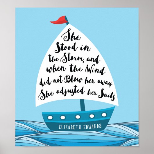 彼女は嵐の中に立った ポスター (正面)