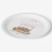 彼女は市場からフレッシュ オフ マーケット ピンク ブライダル シャワー ペーパープレート (アングル)