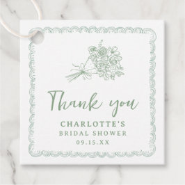 彼女は市場からフレッシュ ブライズシャワー フェイバータグ