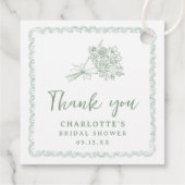 彼女は市場からフレッシュ ブライズシャワー フェイバータグ (裏面)